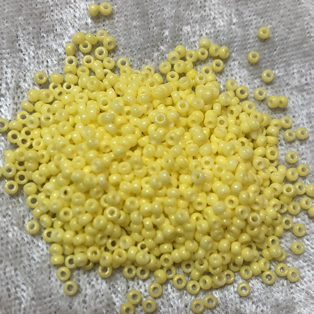 11/0 Opaque Canary Yellow 404C Japanese Seed Beads