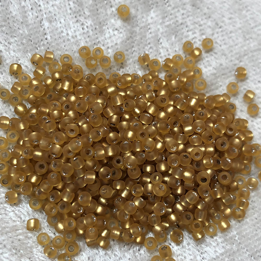 11/0 Silver Lined Topaz Brown F4 Japanese Seed Beads