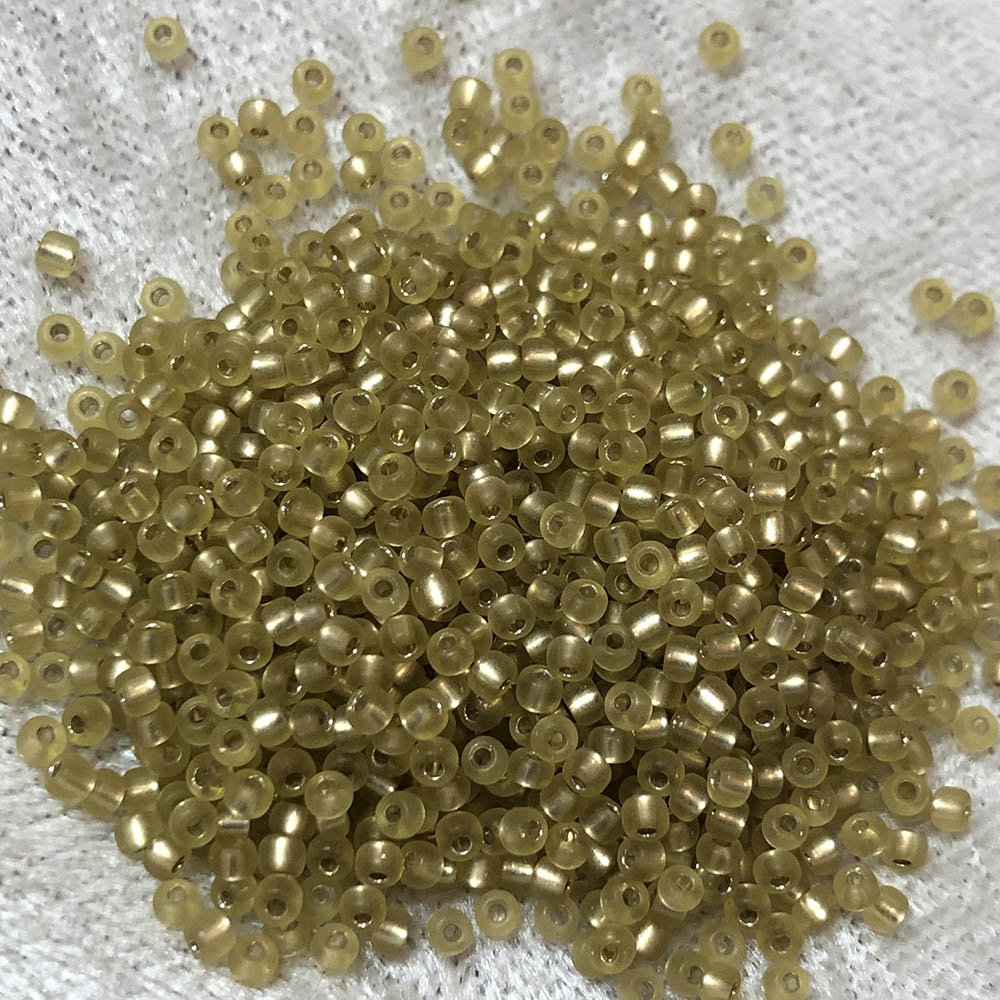 11/0 Frosted Silverlined Light Honey F3A Japanese Seed Beads