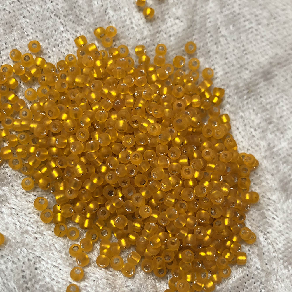 11/0 Frosted Silver Lined Tangerine F8 Japanese Seed Beads