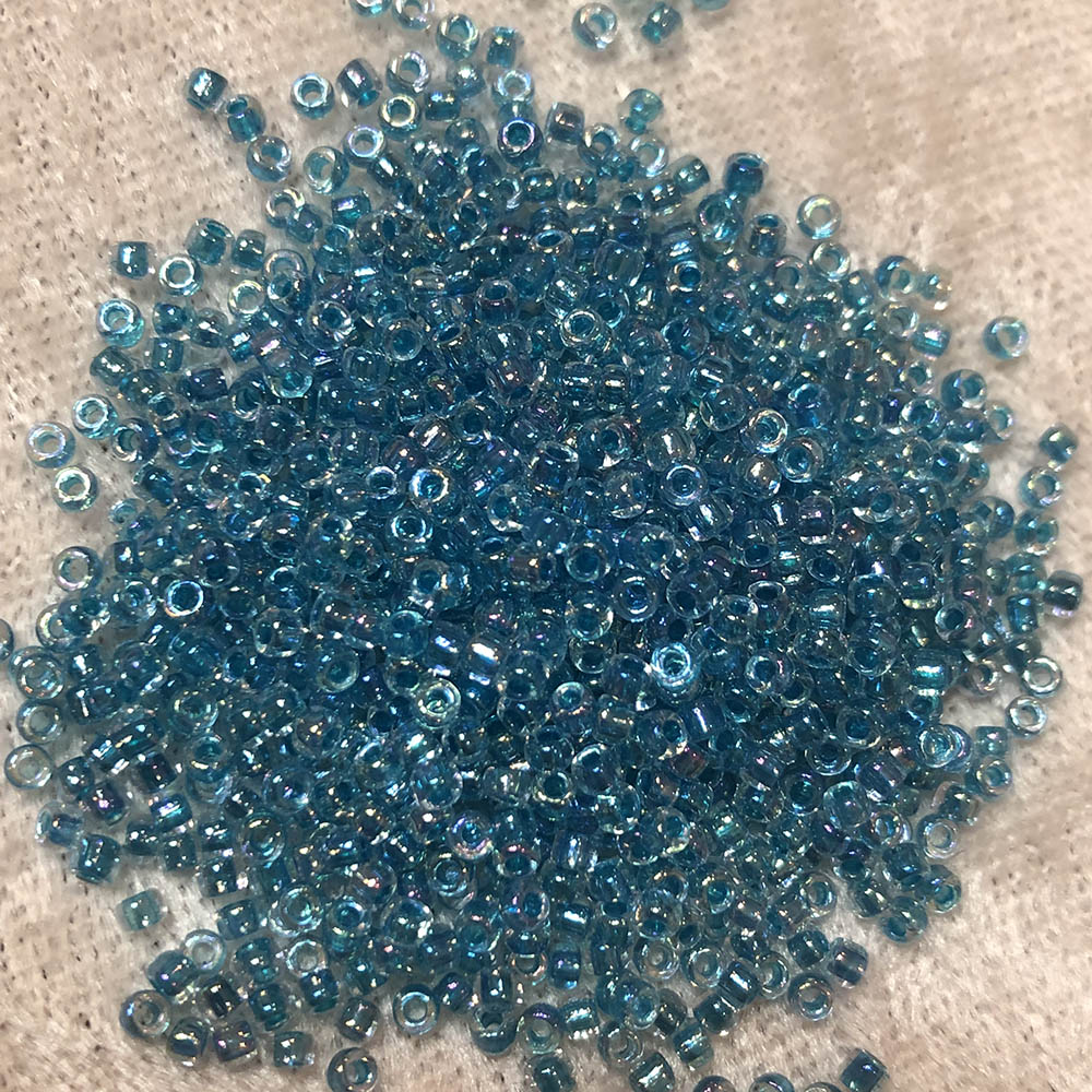 11/0 Blue Lined Crystal Luster 263 Japanese Seed Beads