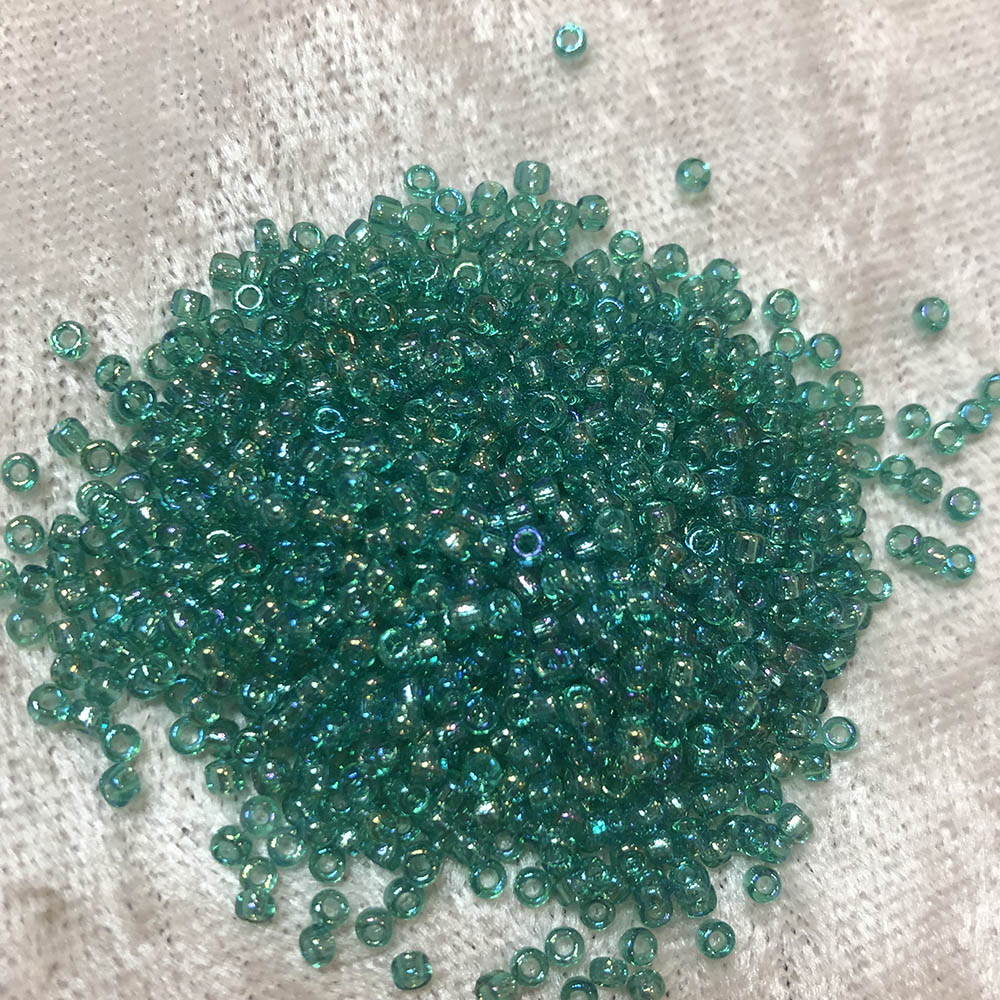 11/0 Transparent Green AB 259 Japanese Seed Beads