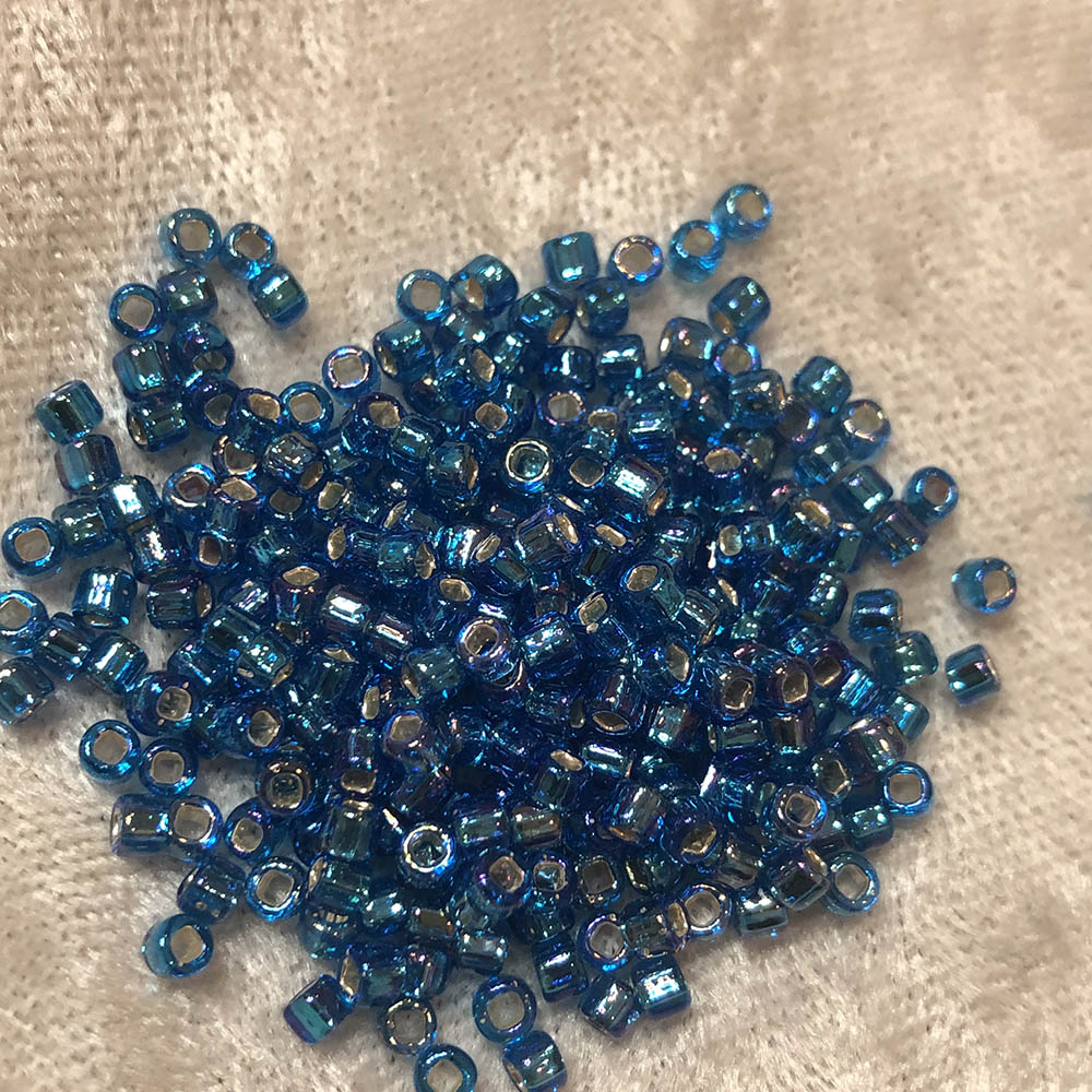 8/0 Silverlined AB Aqua 633 Japanese Seed Beads