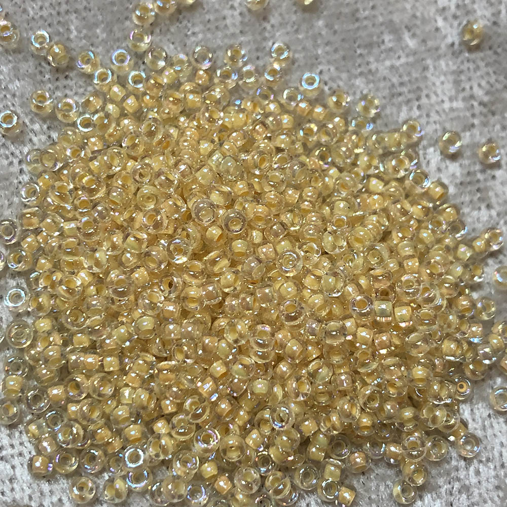 11/0 Bisque Lined Crystal AB 282 Japanese Seed Beads