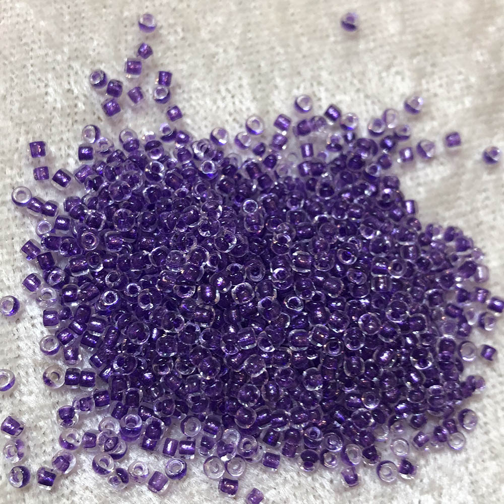 11/0 Amethyst Lined Crystal 222E Japanese Seed Beads