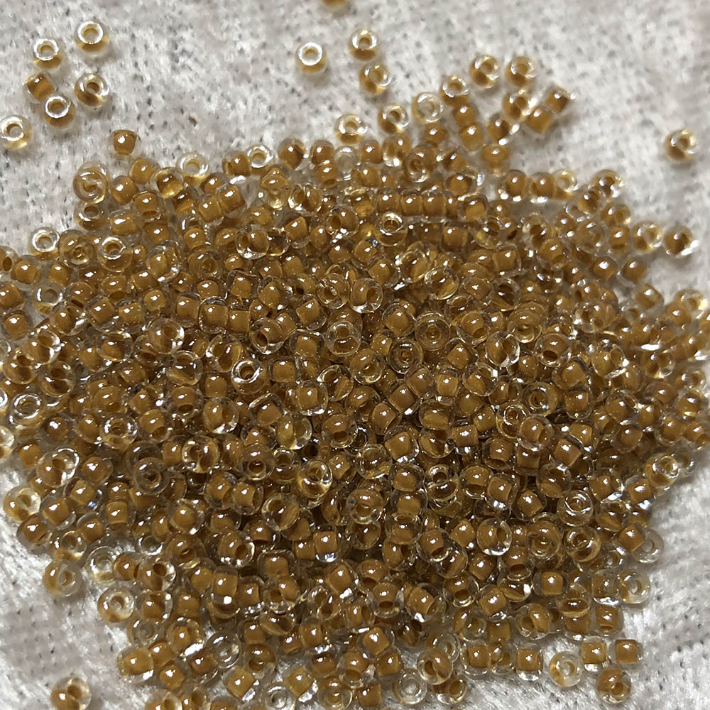 11/0 Dark Tan Color Lined Crystal 217 Japanese Seed Beads