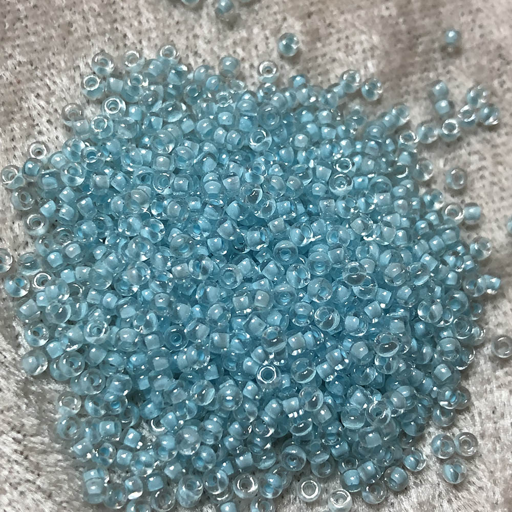 11/0 Aqua Mist Lined Crystal 220 Japanese Seed Beads