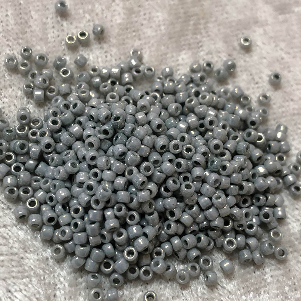 11/0 Green Gray Gold Luster 888 Japanese Seed Beads