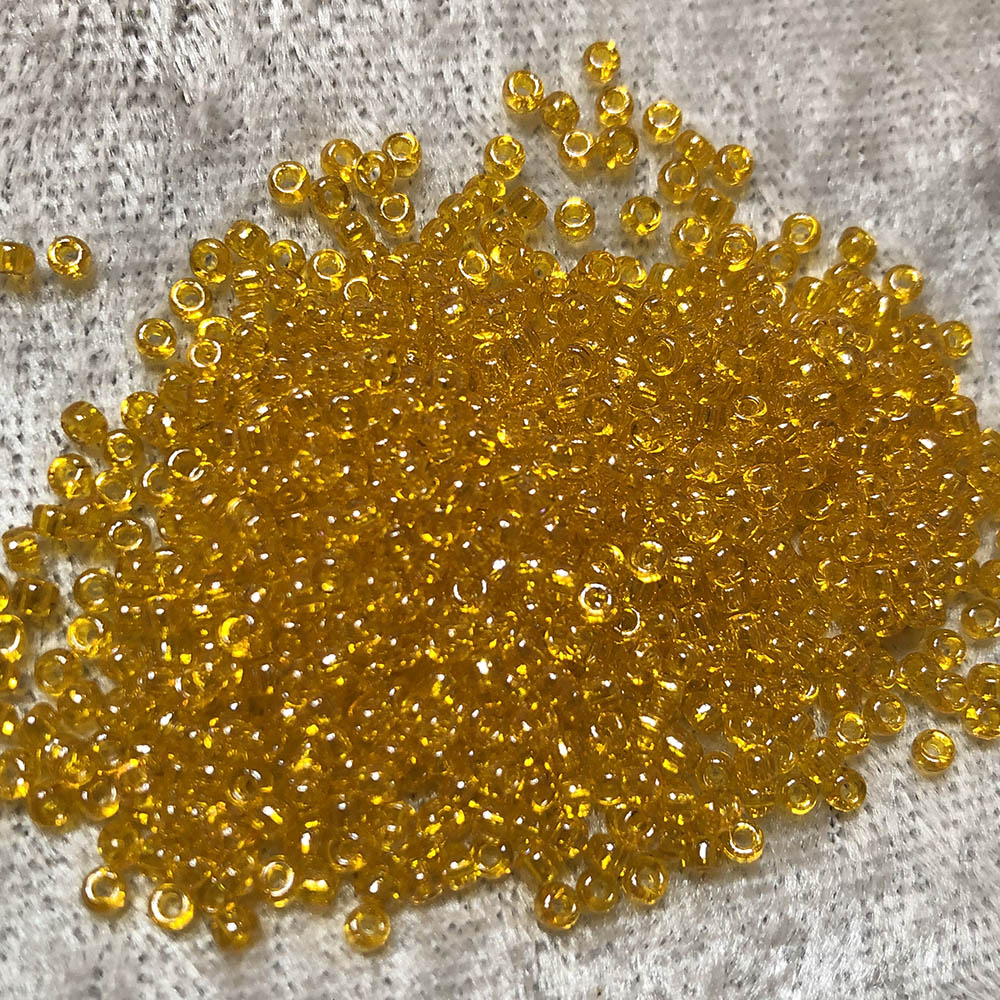 11/0 Transparent Orange Luster 164 Japanese Seed Beads