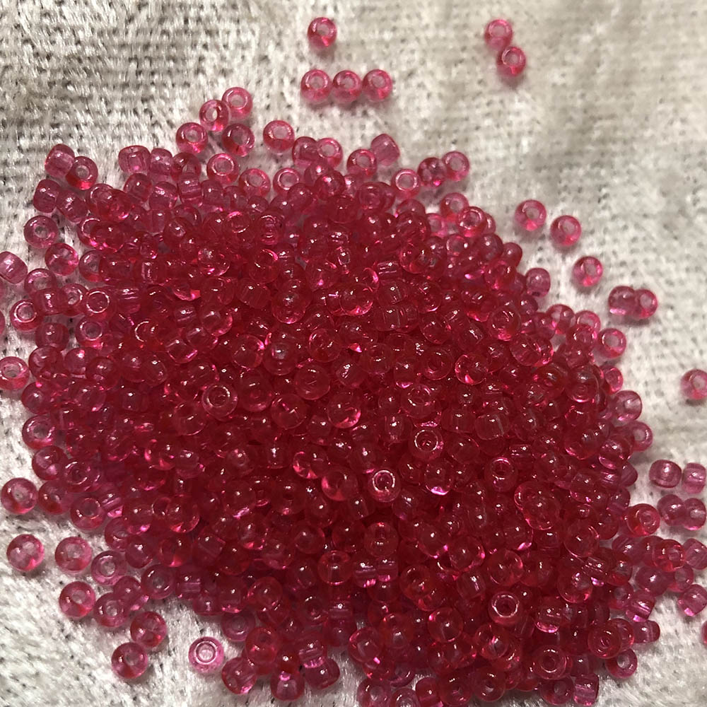 11/0 Transparent Red 153A Japanese Seed Beads