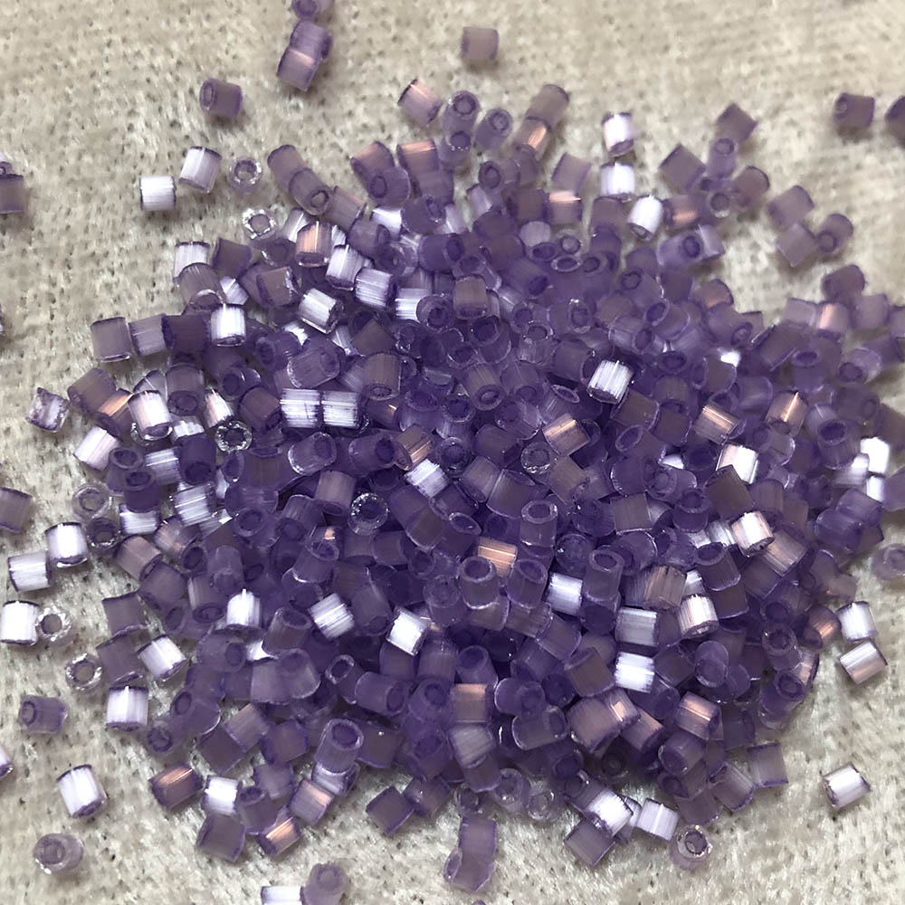 11/0 Violet Satin 807 Cut Off Cylinder Japanese Seed Beads