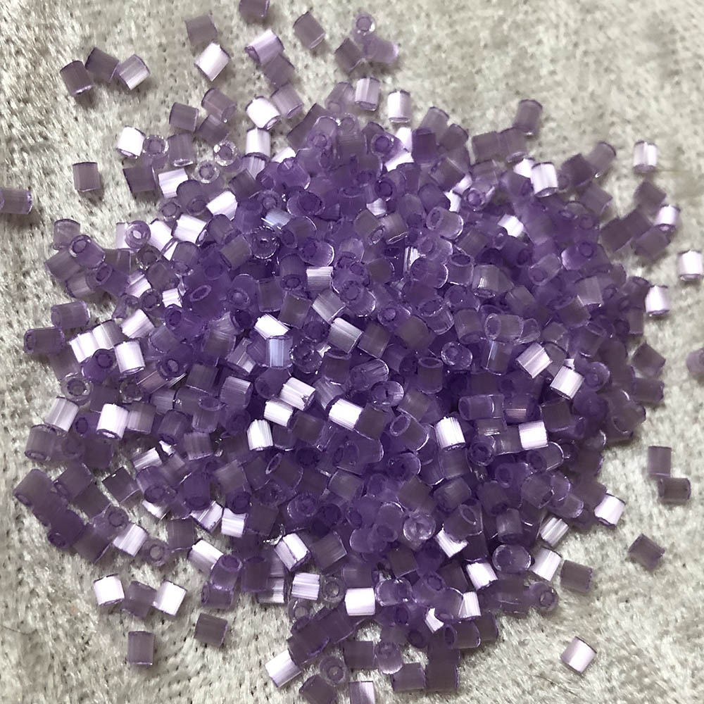 11/0 Violet Satin 816 Cut Off Cylinder Japanese Seed Beads