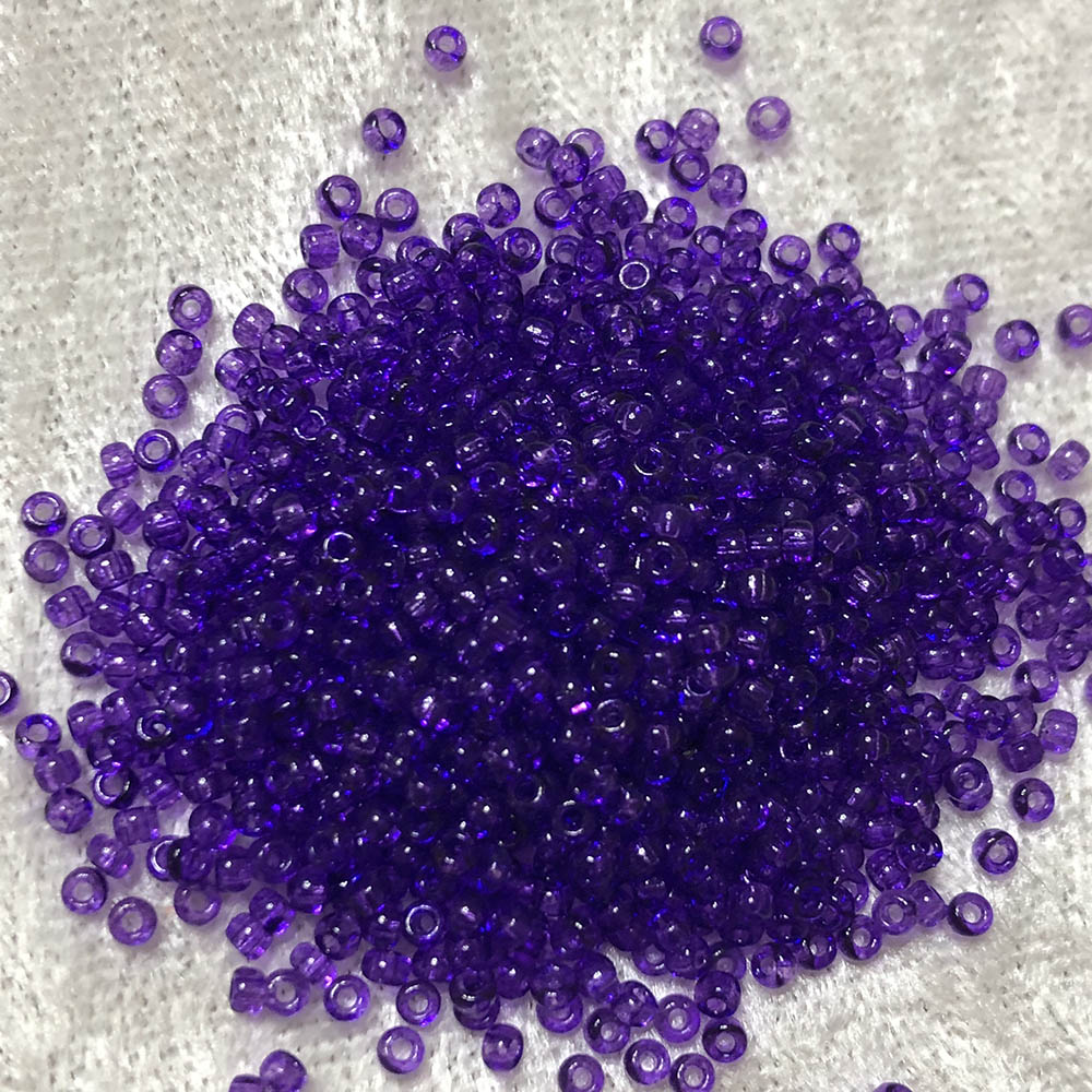 11/0 Transparent Deep Purple 153D Japanese Seed Beads