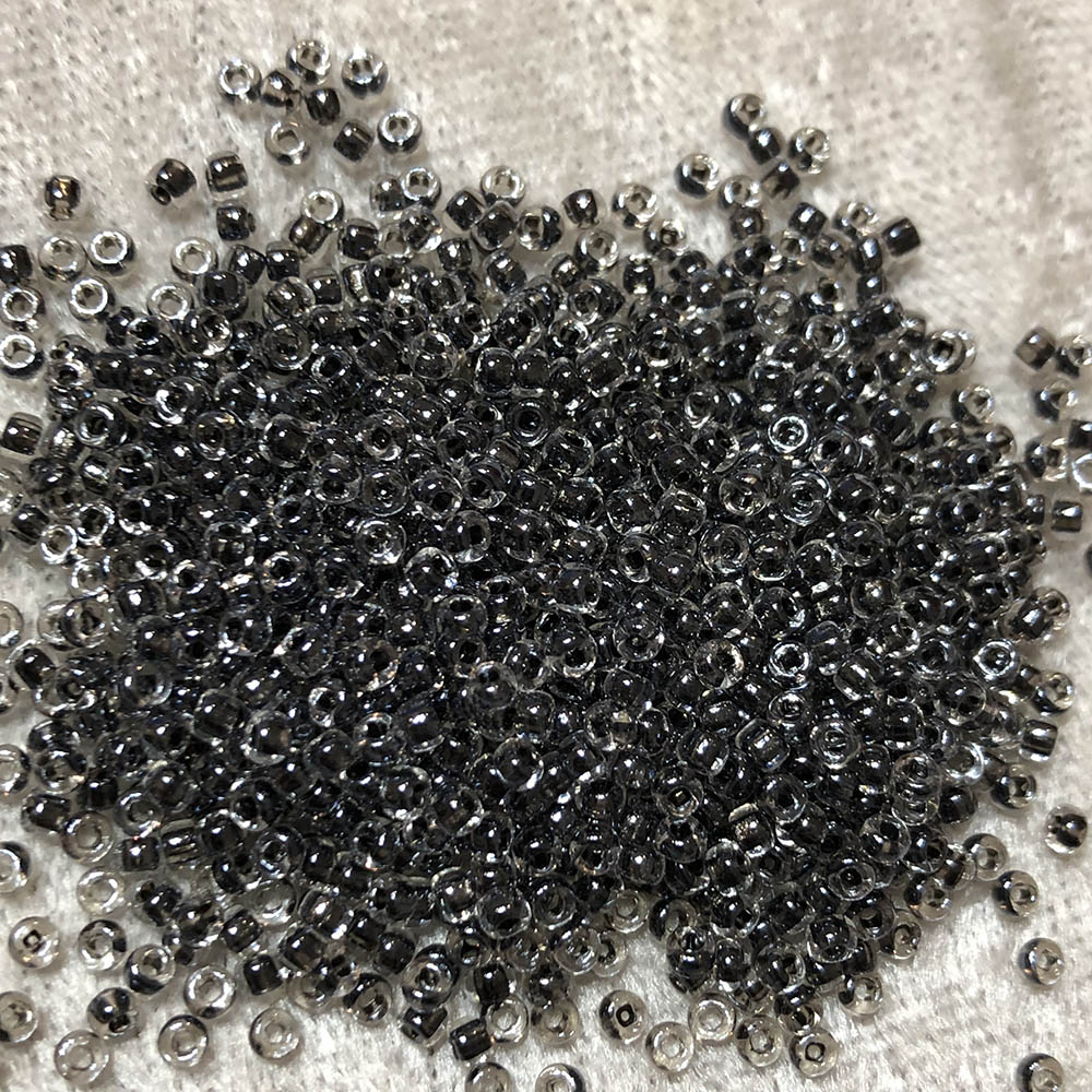 11/0 Black Lined Crystal 720 Japanese Seed Beads