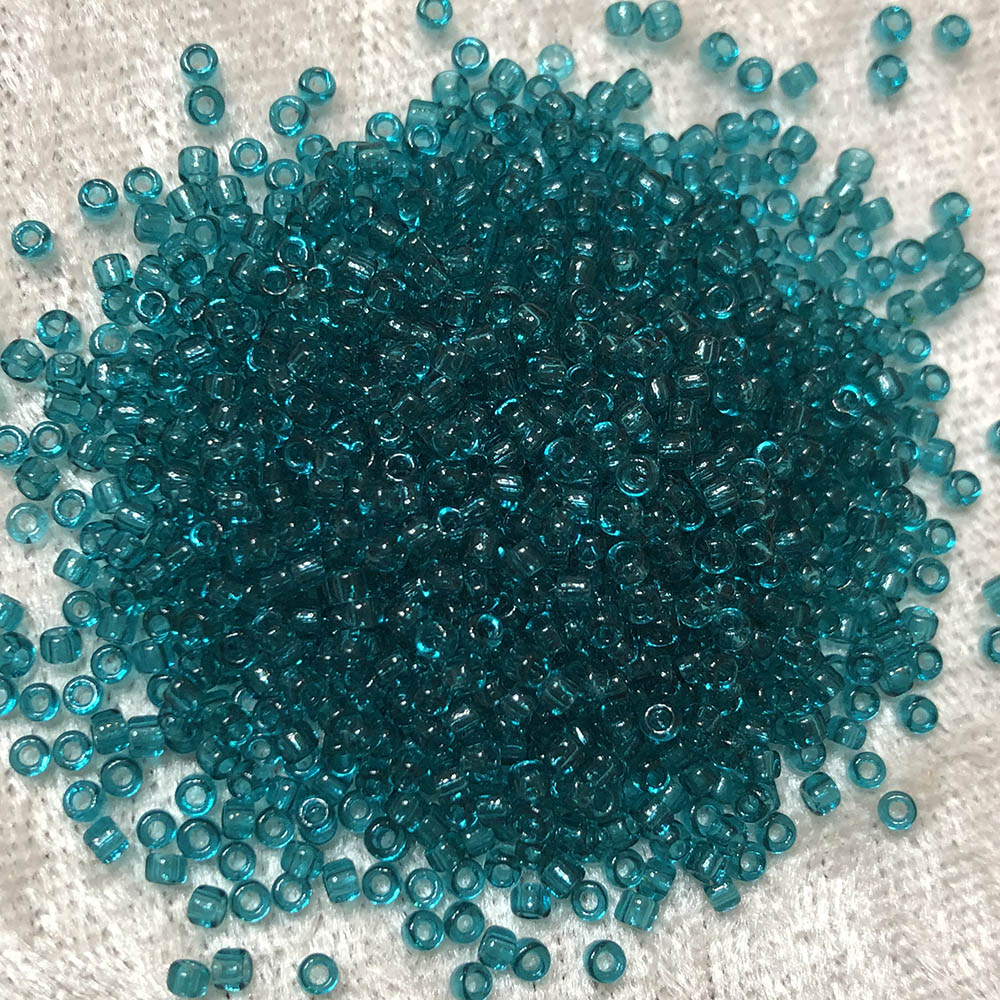 11/0 Transparent Dark Aqua 147 Japanese Seed Beads