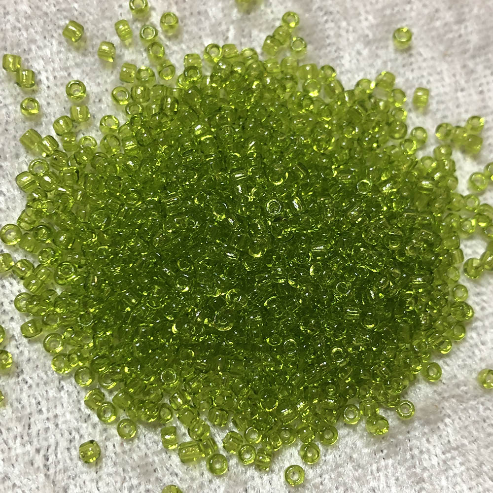 11/0 Transparent Chartreuse 143 Japanese Seed Beads