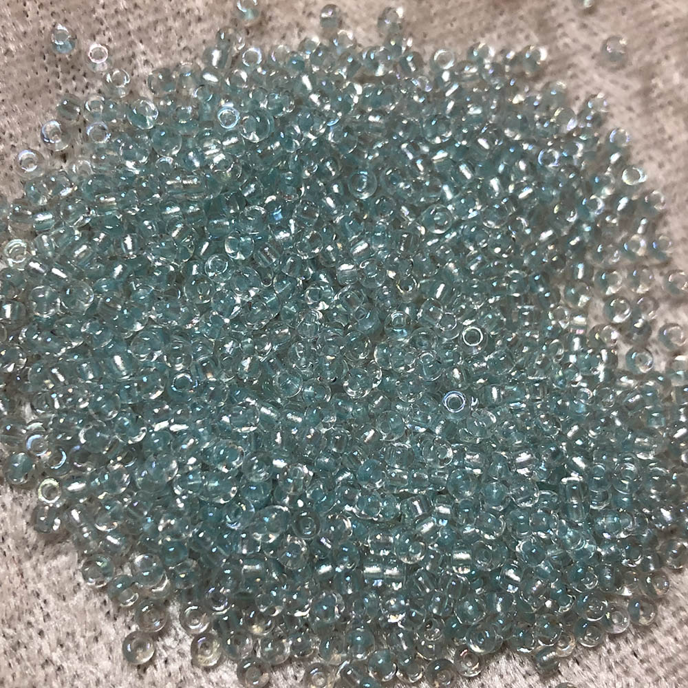 11/0 Transparent Light Aqua Lined Crystal 771 Japanese Seed Beads