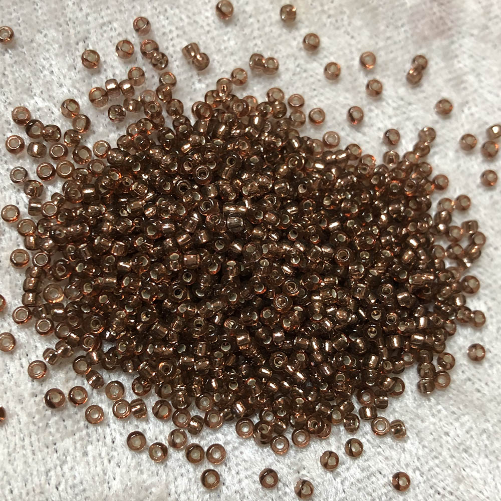 11/0 Silver Lined Brown Purple 45 Japanese Seed Beads