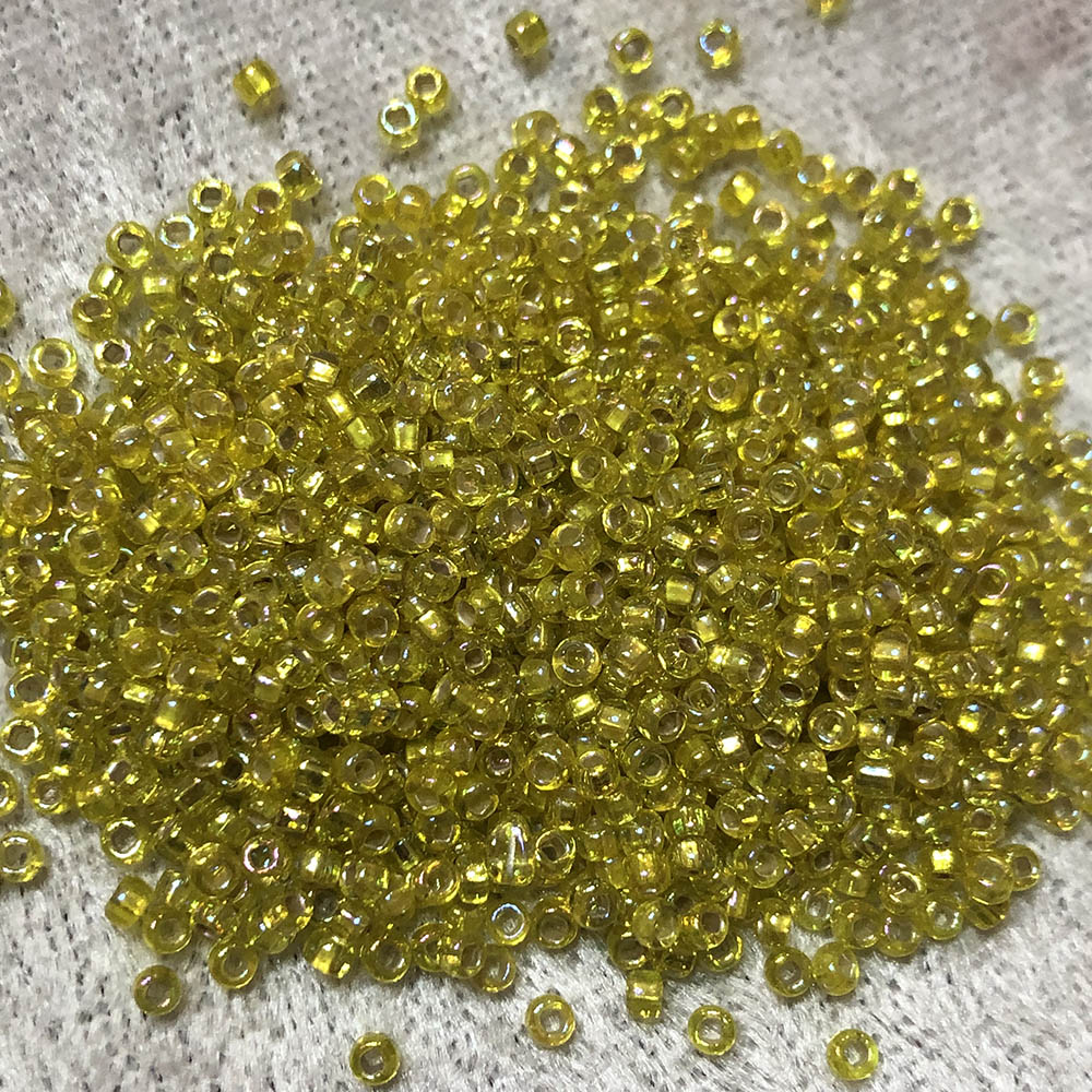 11/0 Silver Lined Citrine AB 636 Japanese Seed Beads