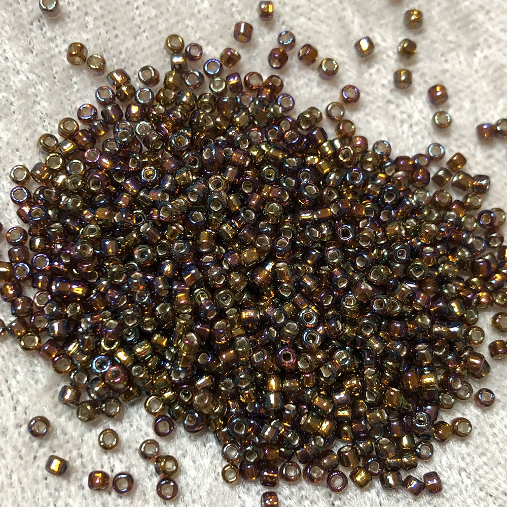 11/0 Silver Lined Rootbeer AB 648 Japanese Seed Beads