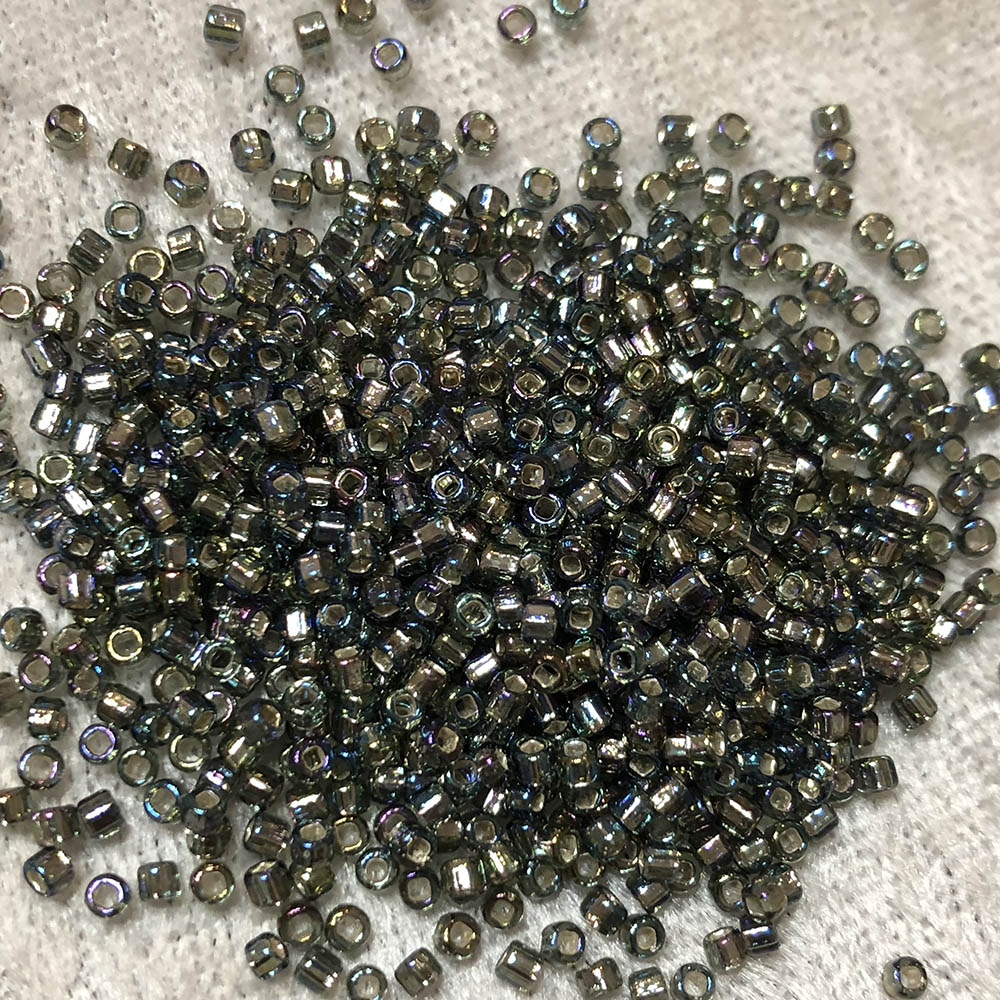 11/0 Silverlined Black Diamond AB 649 Japanese Seed Beads