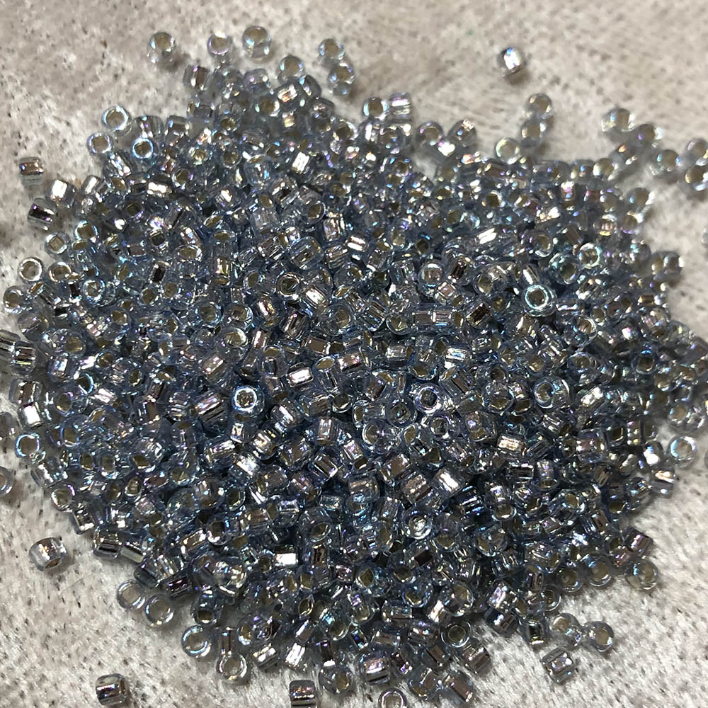 11/0 Silver Lined Light Sapphire AB 642A Japanese Seed Beads