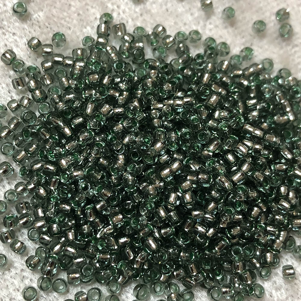 11/0 Silver Lined Light Green 36A Japanese Seed Beads