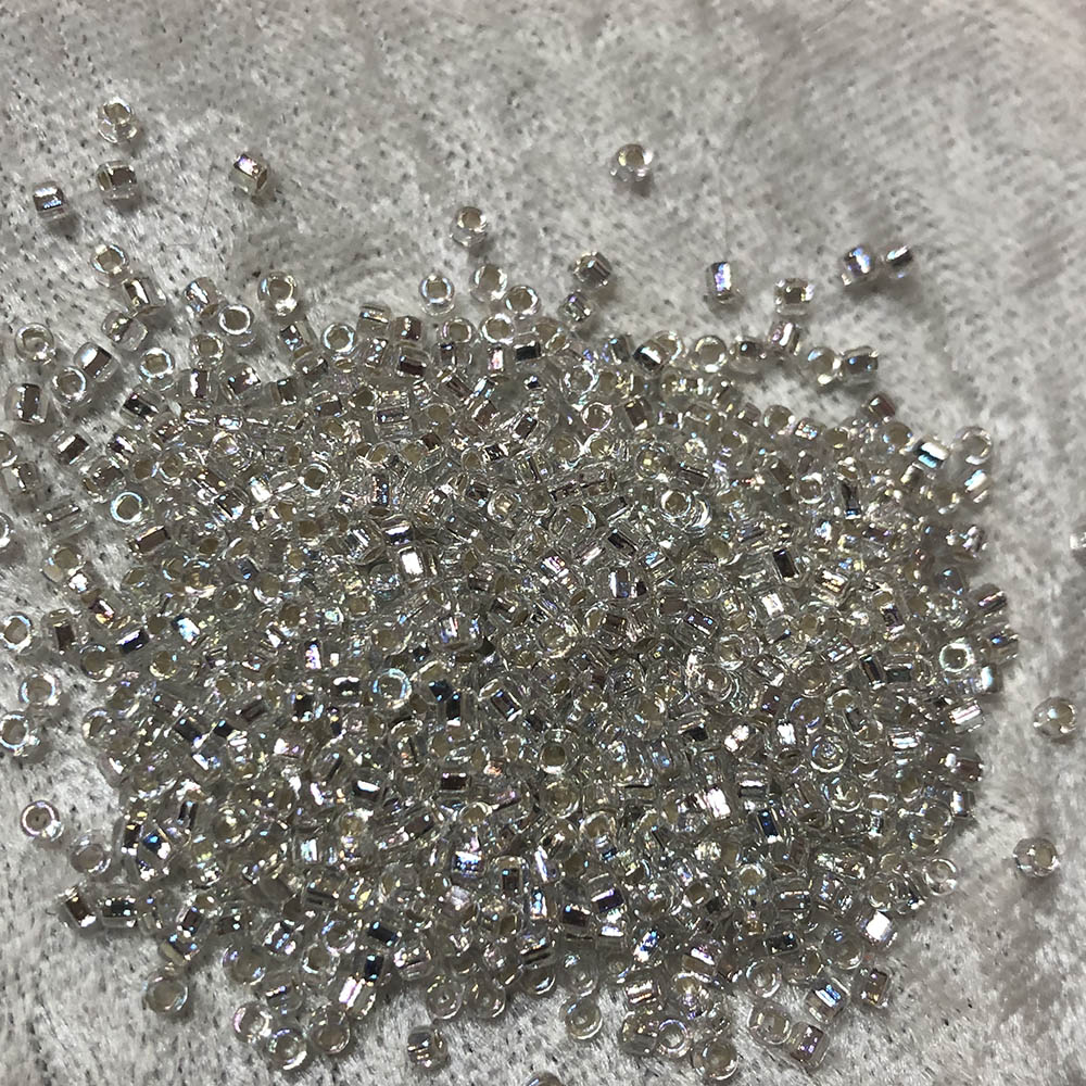 11/0 Silver Lined Crystal AB 635 Japanese Seed Beads