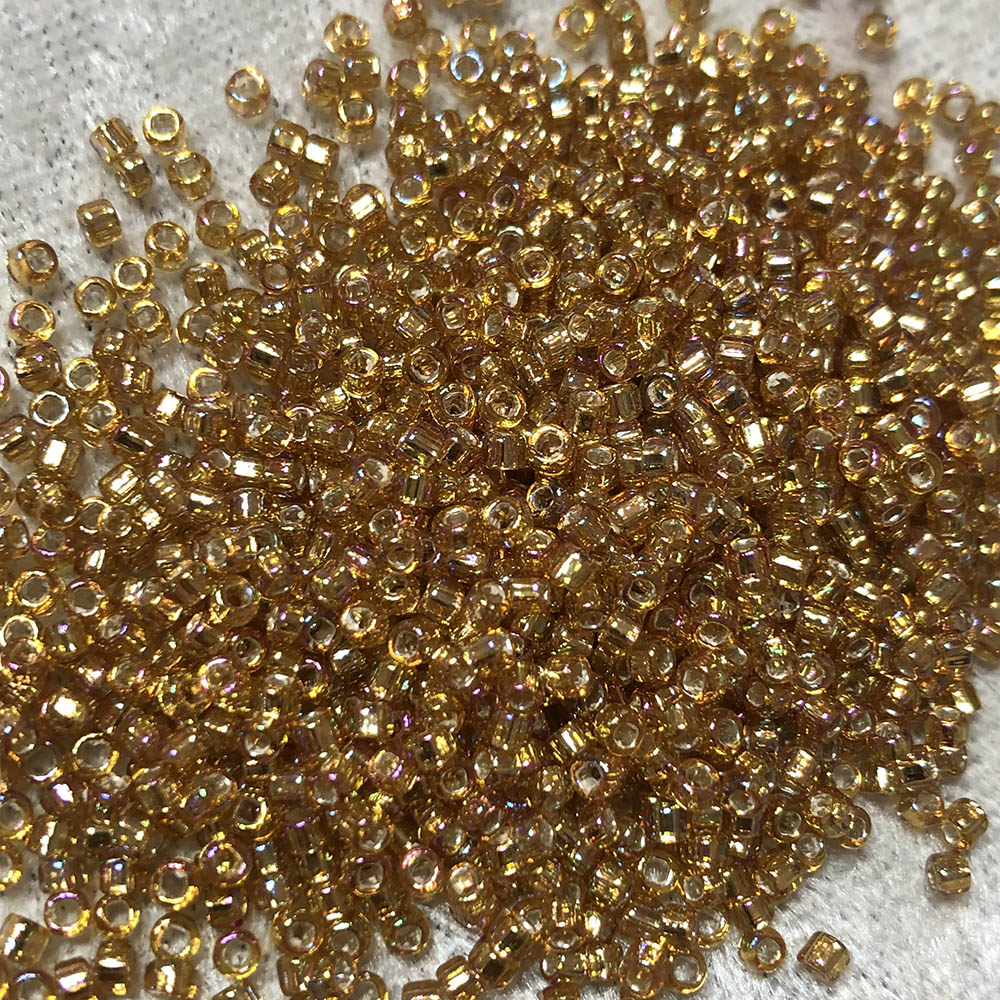 11/0 Silver Lined Topaz AB 634 Japanese Seed Beads