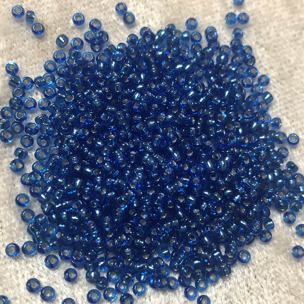 11/0 Silver Lined Capri Blue 32 Japanese Seed Beads