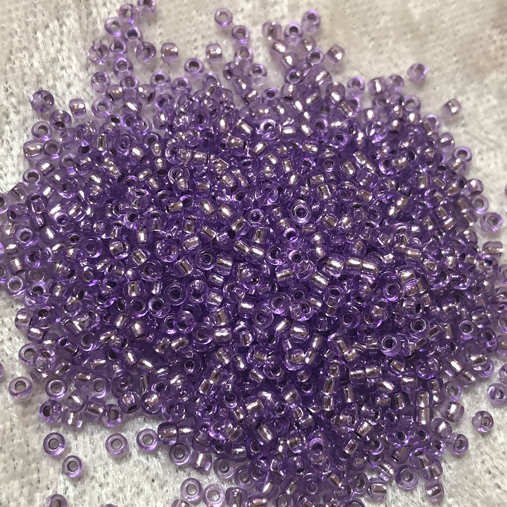 11/0 Silver Lined Light Purple 25A Japanese Seed Beads