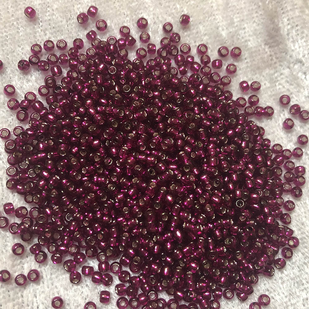 11/0 Silver Lined Pomegranate 24C Japanese Seed Beads 