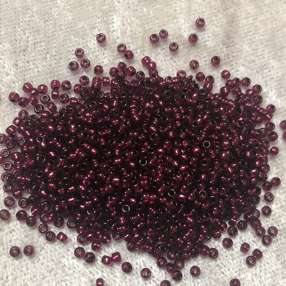 11/0 Silver Lined Cranberry 24B Japanese Seed Beads