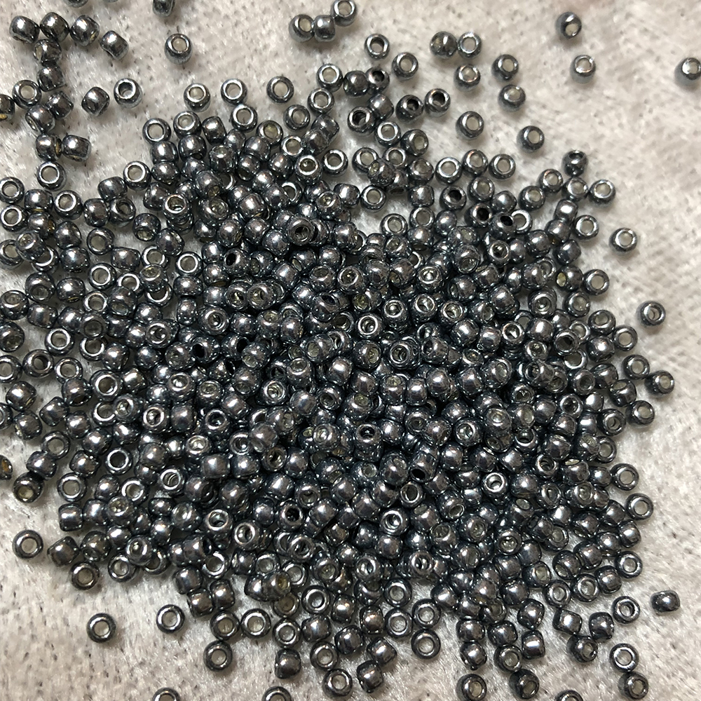 11/0 Galvanized Steel 480 Japanese Seed Beads