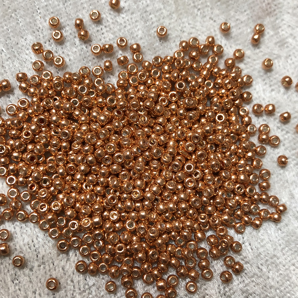 11/0 Galvanized Metallic Copper 481 Japanese Seed Beads