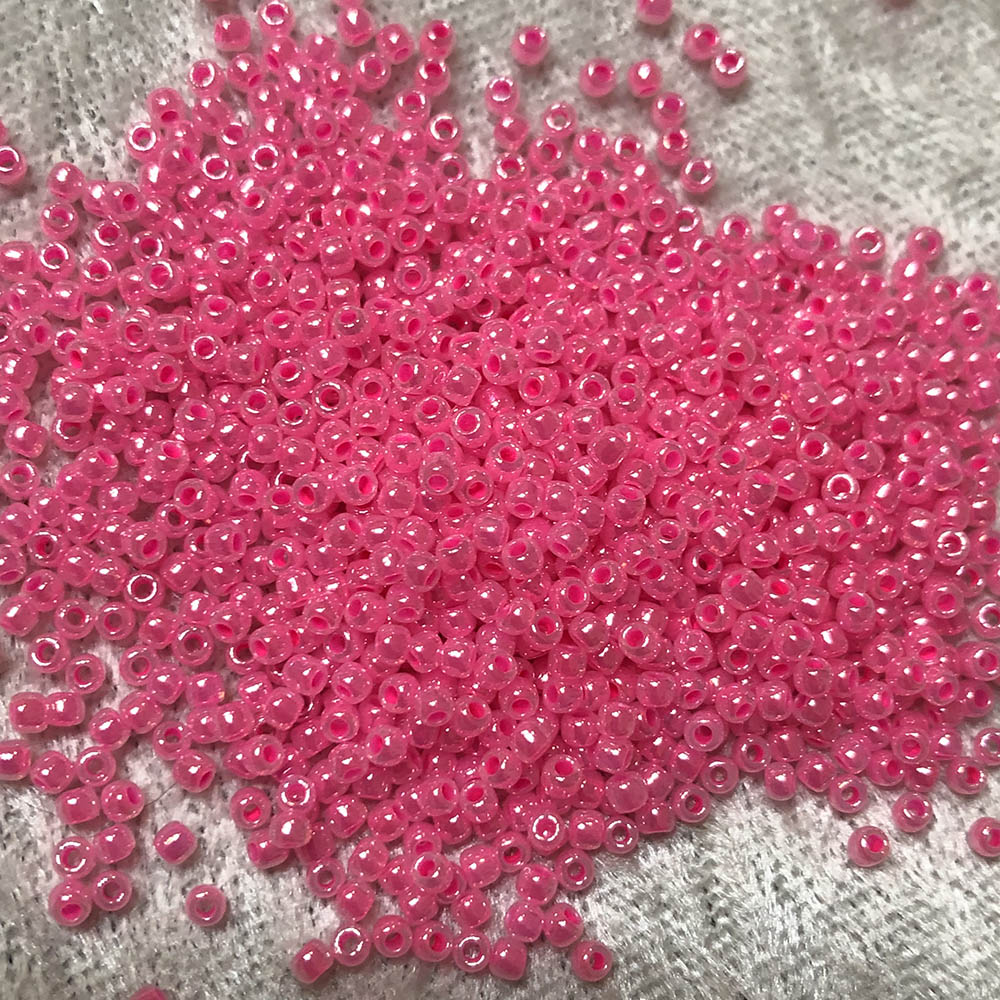 11/0 Ceylon Hot Pink Luster 518B Japanese Seed Beads