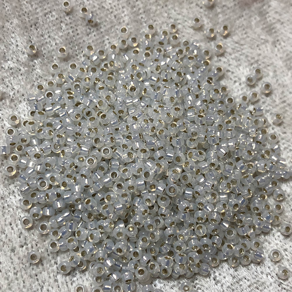 11/0 Gilt Lined Opal 551 Japanese Seed Beads