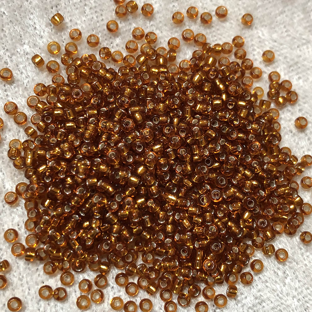 11/0 Transparent Silverlined Honey 4A Japanese Seed Beads