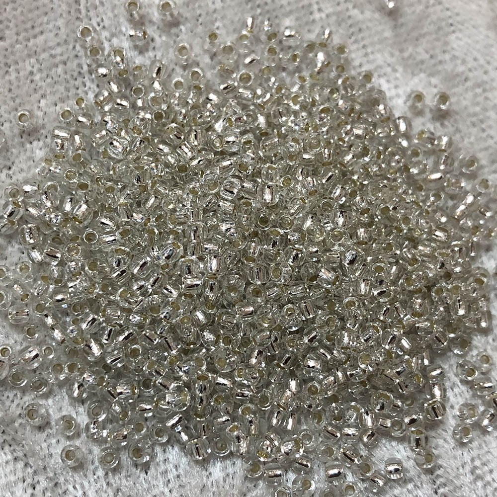 11/0 Transparent Crystal Silver Lined 1 Japanese Seed Beads