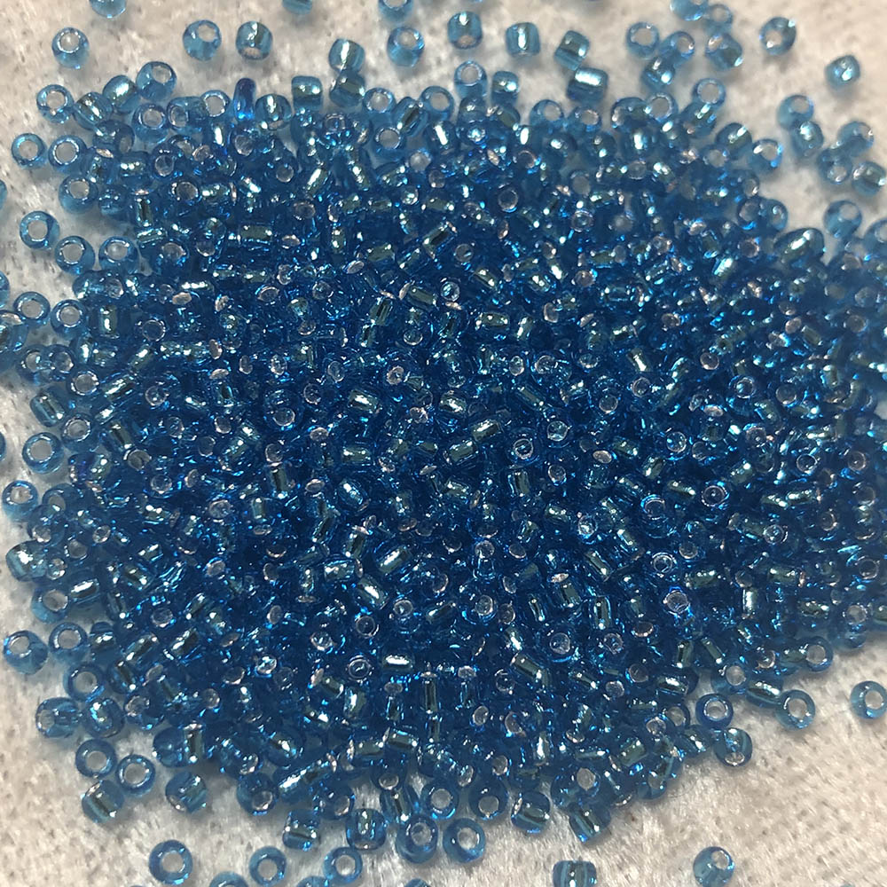 11/0 Silver Lined Dark Aqua 19A Japanese Seed Beads