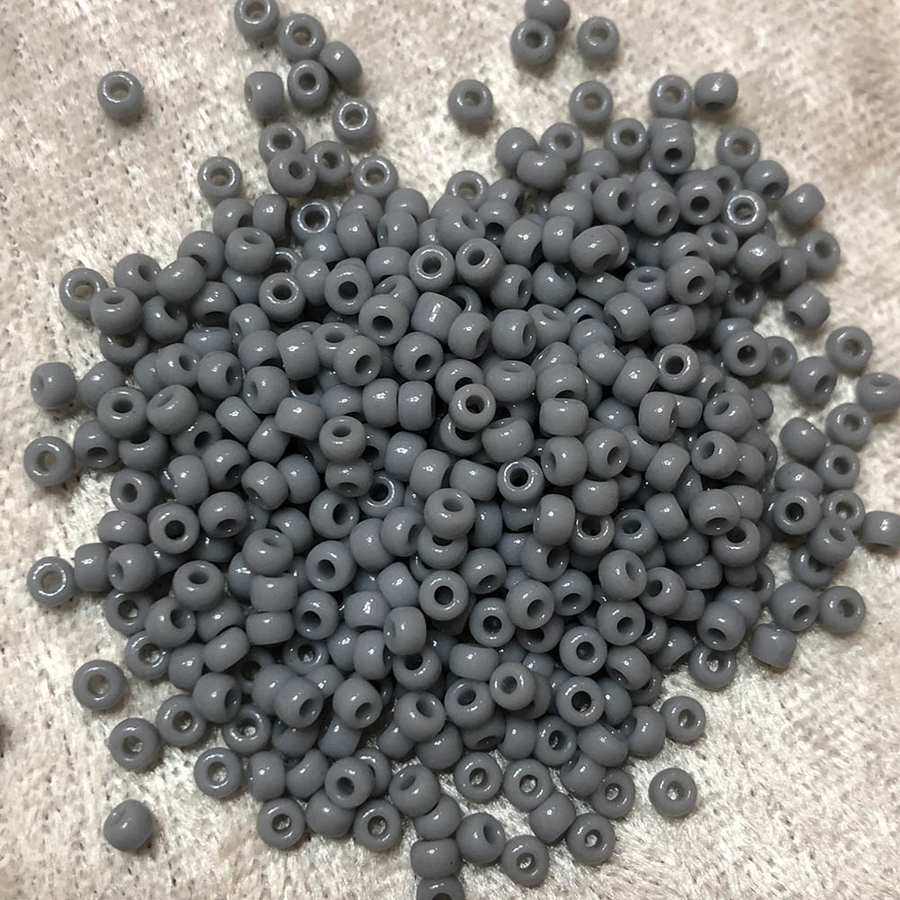 8/0 Opaque Light Gray 415A Japanese Seed Beads