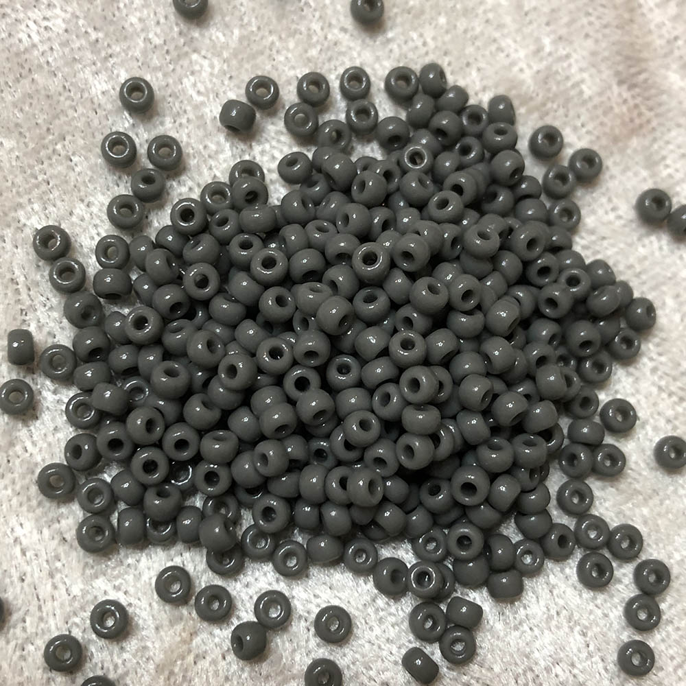 8/0 Opaque Medium Grey 416 Japanese Seed Beads 