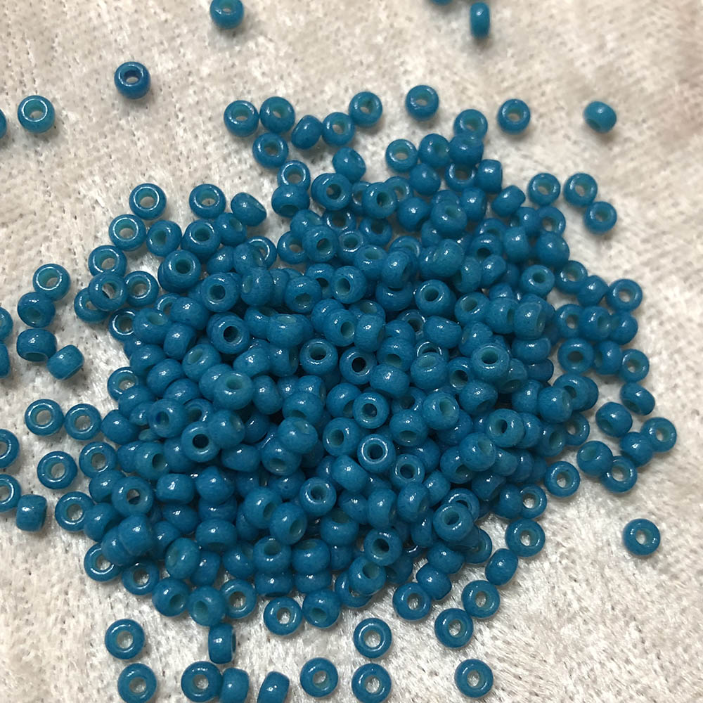 8/0 Opaque Cerilian Blue 413D Japanese Seed Beads