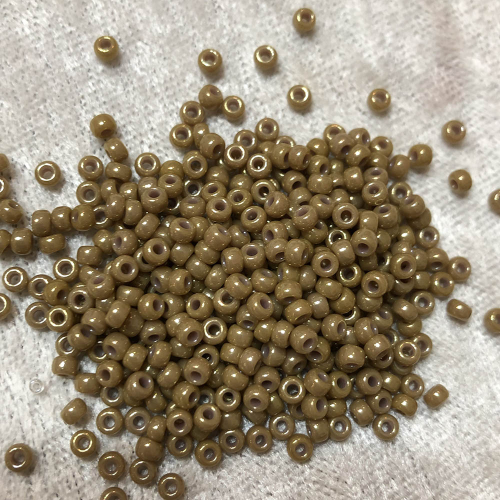 8/0 Opaque Luster Tan 440 Japanese Seed Beads