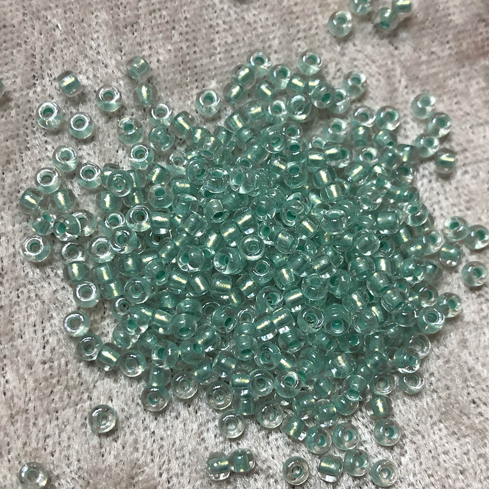 8/0 Aqua Lined Opal 782 Japanese Seed Beads