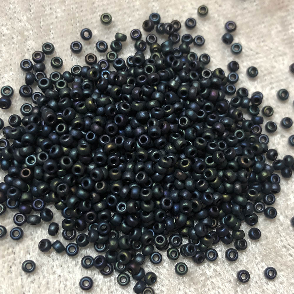 11/0 Frosted Dark Blue Peacock F461 Japanese Seed Beads