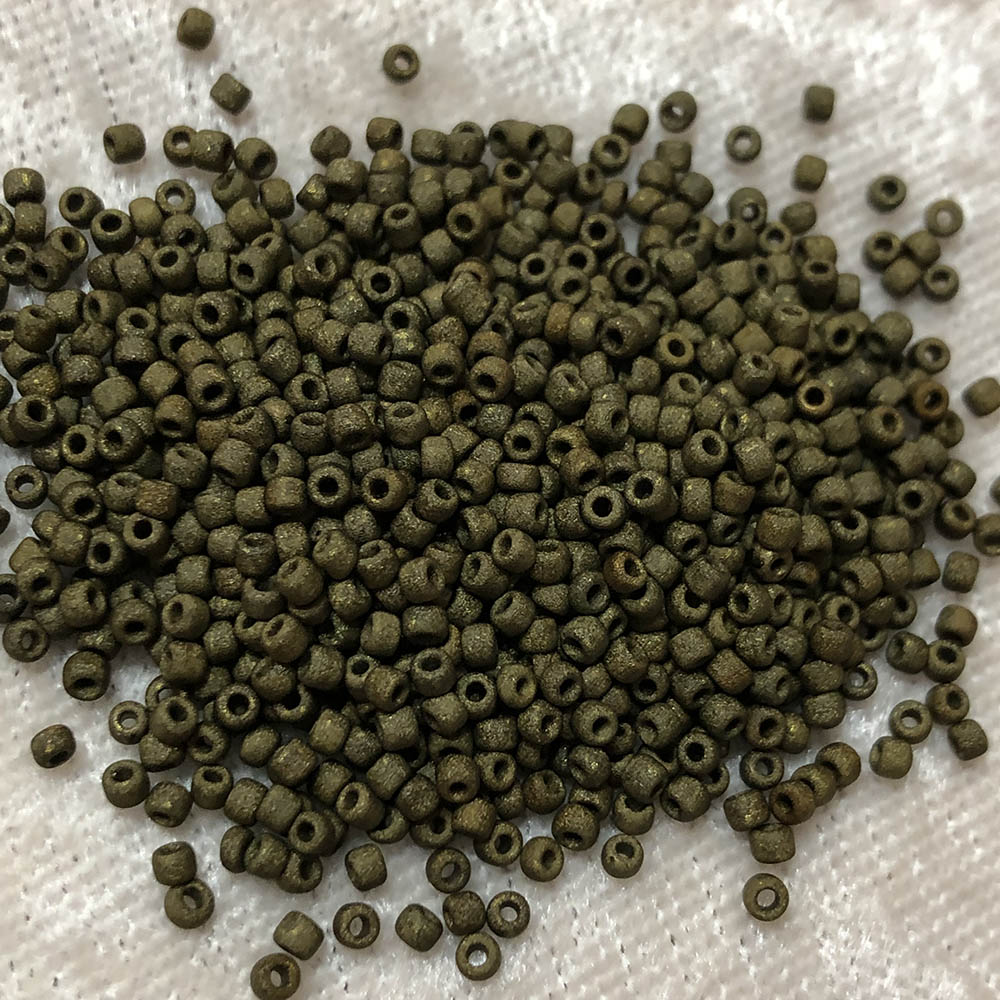 11/0 Matte Dark Army Green F459E Japanese Seed Beads