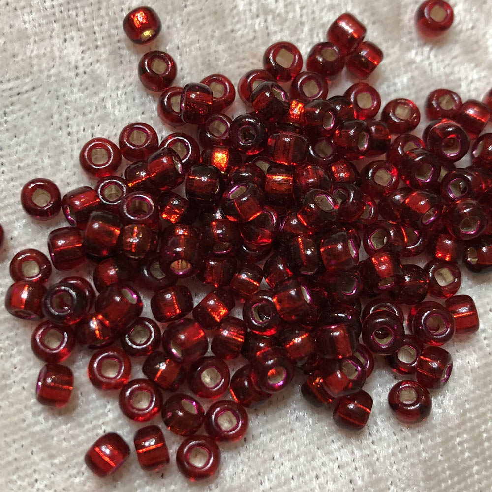 6/0 Garnet Red Silver Lined 41 Japanese Seed Beads