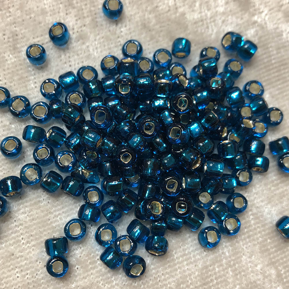 6/0 Silver Lined Dark Capri 19E Japanese Seed Beads