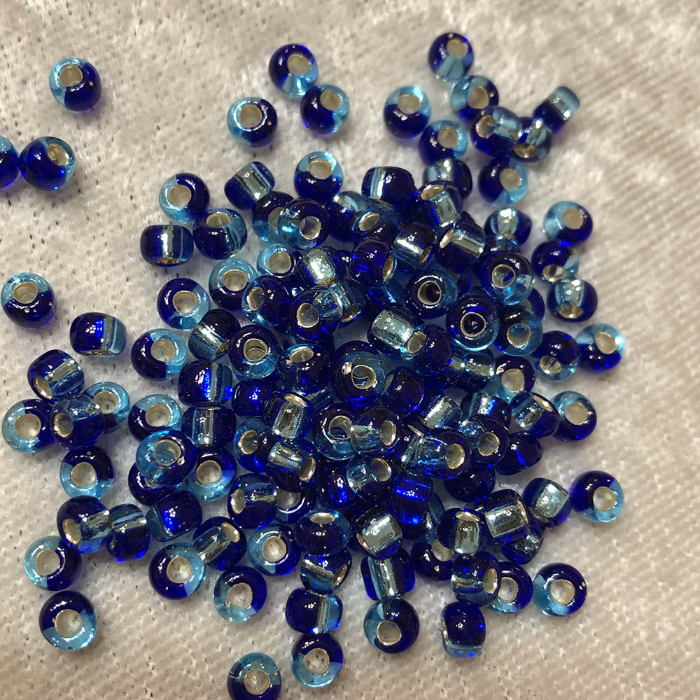 6/0 Bi Color Cobalt Aqua 878 Japanese Seed Beads